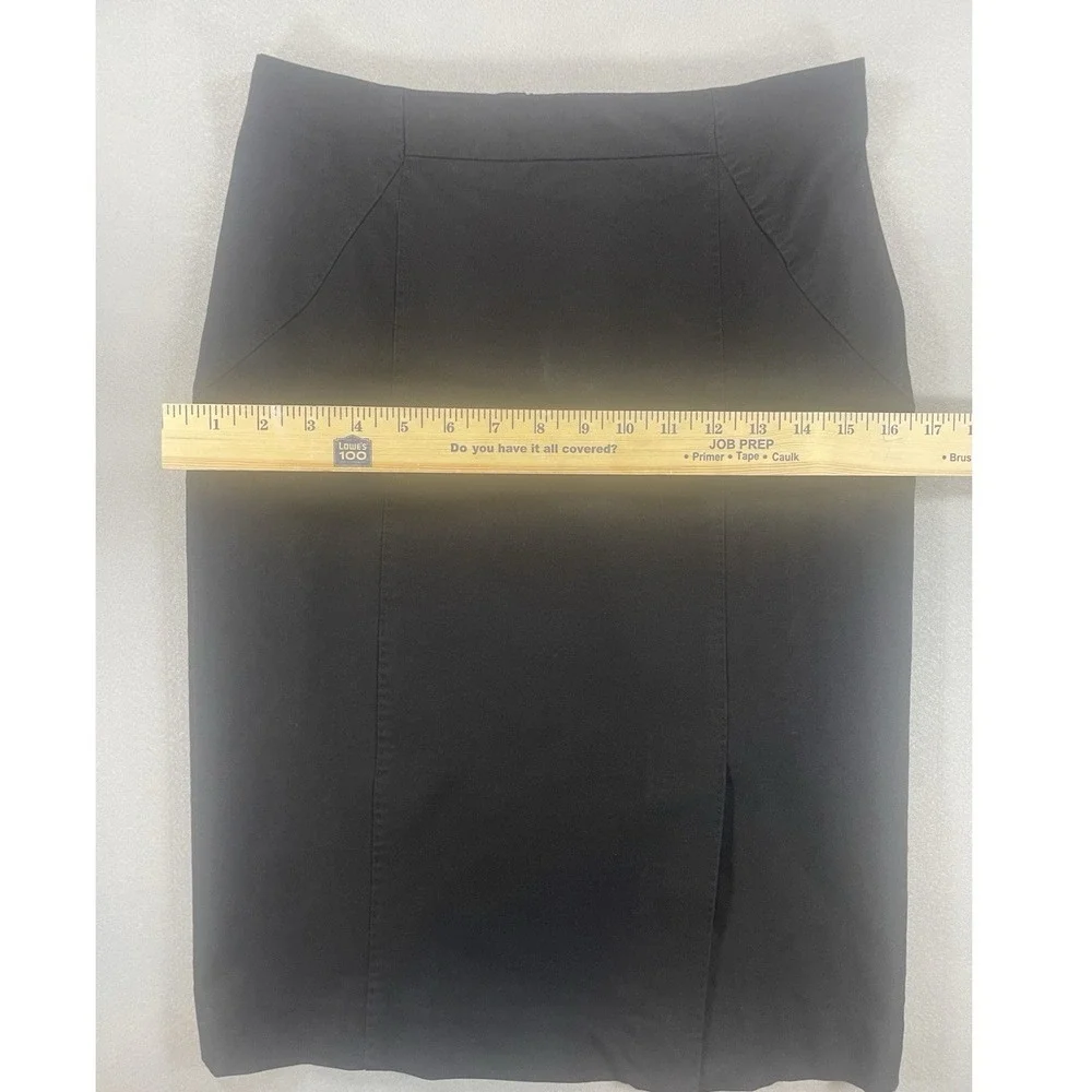 Banana Republic Pencil Skirt Womens‎ Cotton Blend Tailored Black Size 0